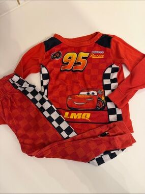 Disney Cars Red Toddler Pajama Set